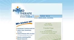 Desktop Screenshot of physiotherapie-quettingen.de